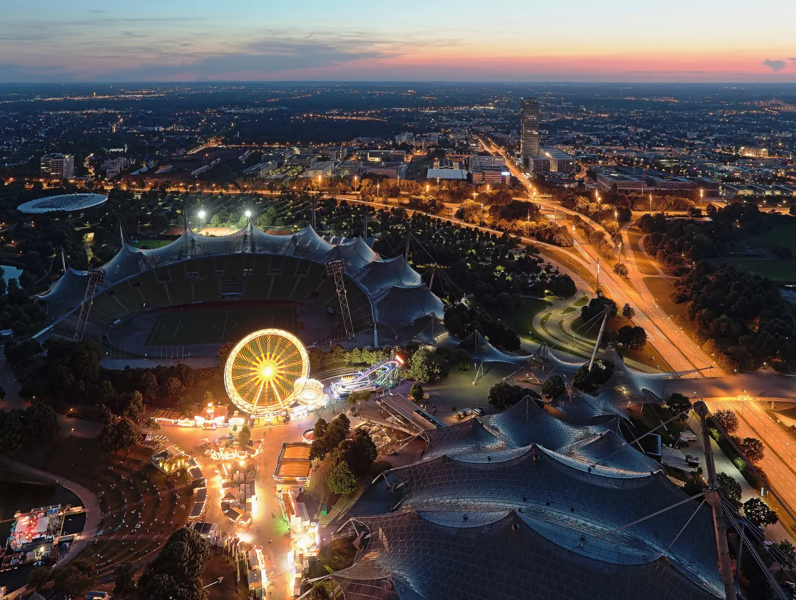 Olympiastadion München mit Zeltdach
